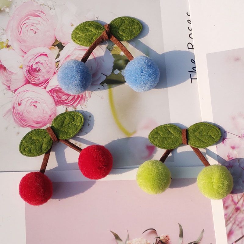 2cm Cherry 01 Cashmere Ball Wool lace pendant, diy hair accessory, hat wool ball decoration, Xingsheng Ball Making decoration accessories, clothing accessories details Picture