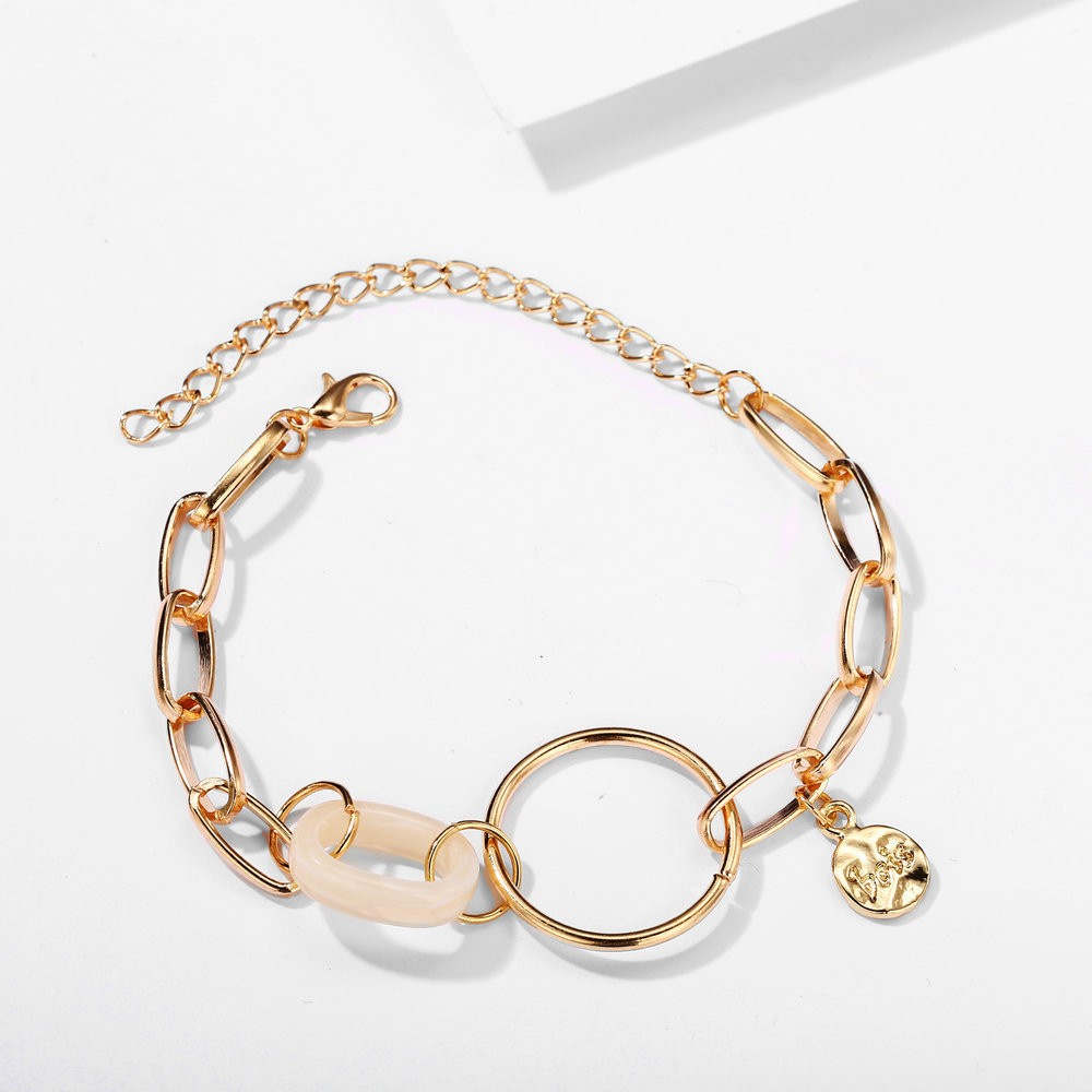 A simple and stylish iron bracelet for ladies in Europe and America, featuring a cool and niche style detail image 1