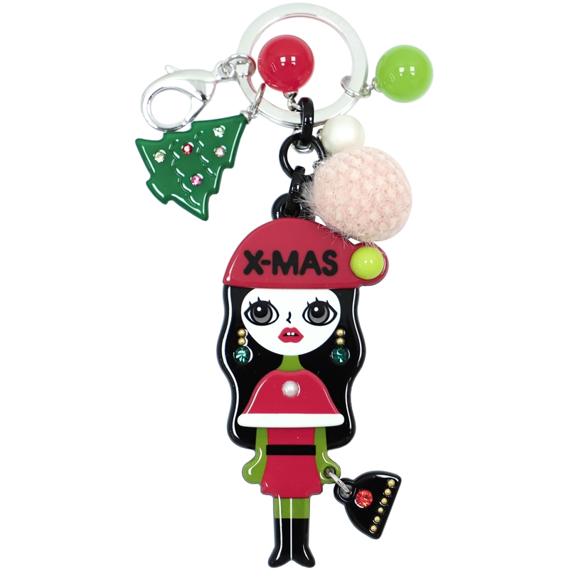Acrylic keychain three-piece set a series of mixed personalized emojis