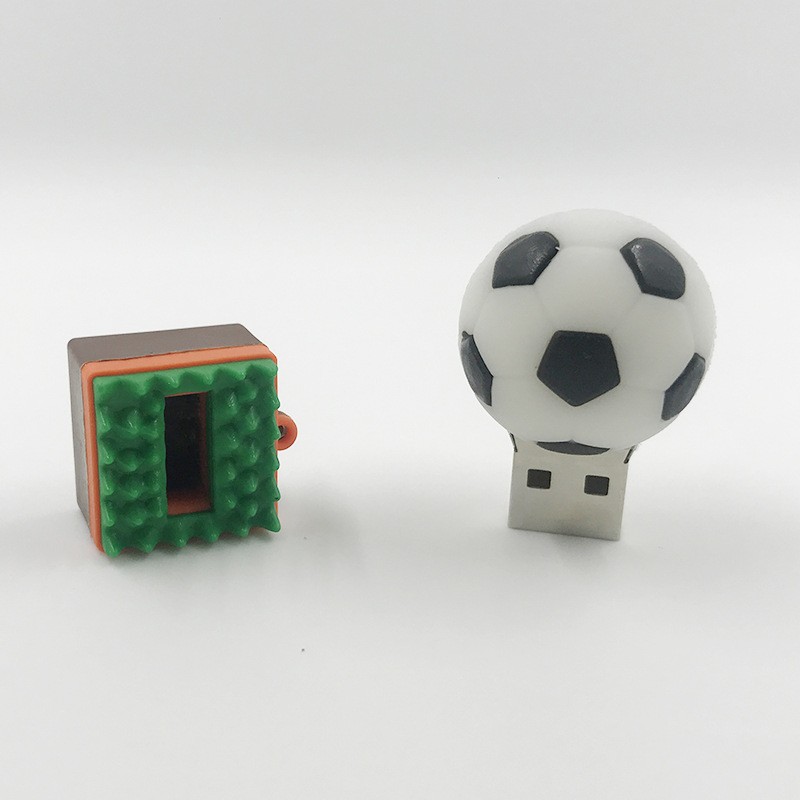 PVC软胶创意足球U盘定制个性订做企业礼品体育造型u盘16g球形优盘详情图5