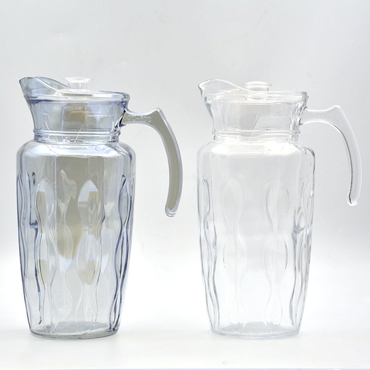 Household large-capacity glass cold water bottle, juice bottle J-153DJ electroplated colored glass cold water bottle