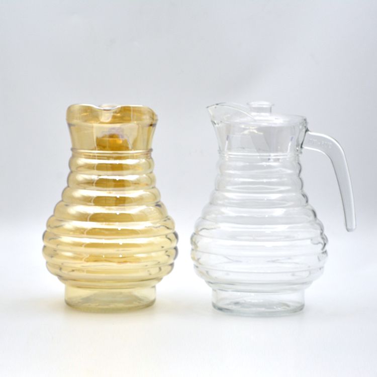 Household 1.8L large-capacity glass cold water kettle, juice kettle, draft beer kettle, BMHLH conch kettle Application Scenario