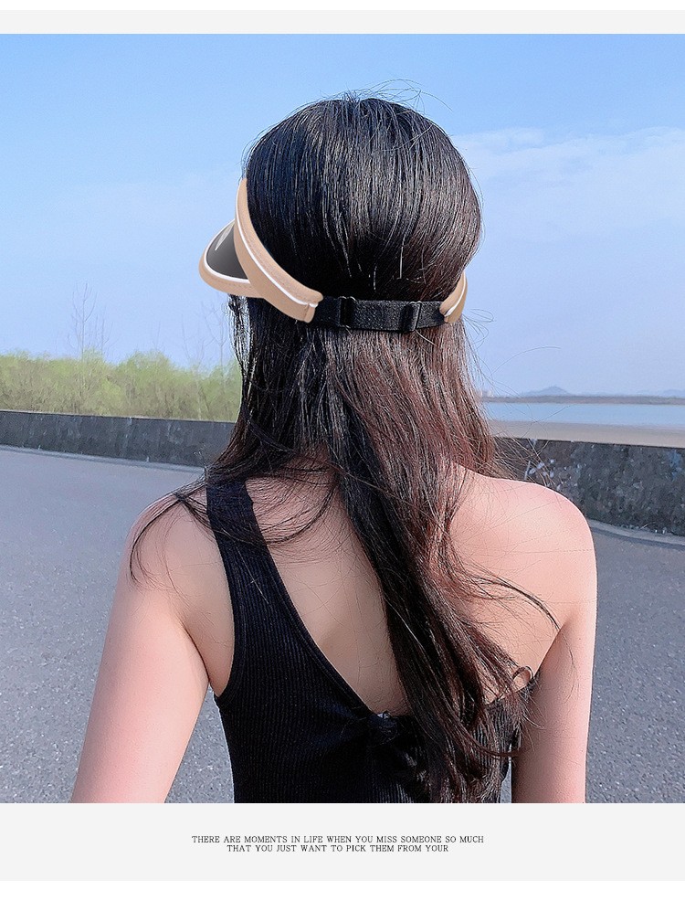 New Summer Women's Uv-Resistant Adjustable Cap Empty Cap Outdoor Sports Breathable Sun Cap Specification drawing