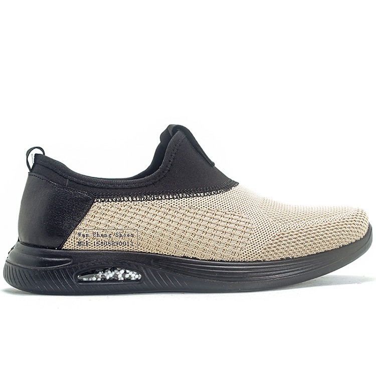 2021新款男士聚氨酯休闲鞋户外飞织耐磨单鞋时尚一脚蹬运动鞋厂家批发详情图15