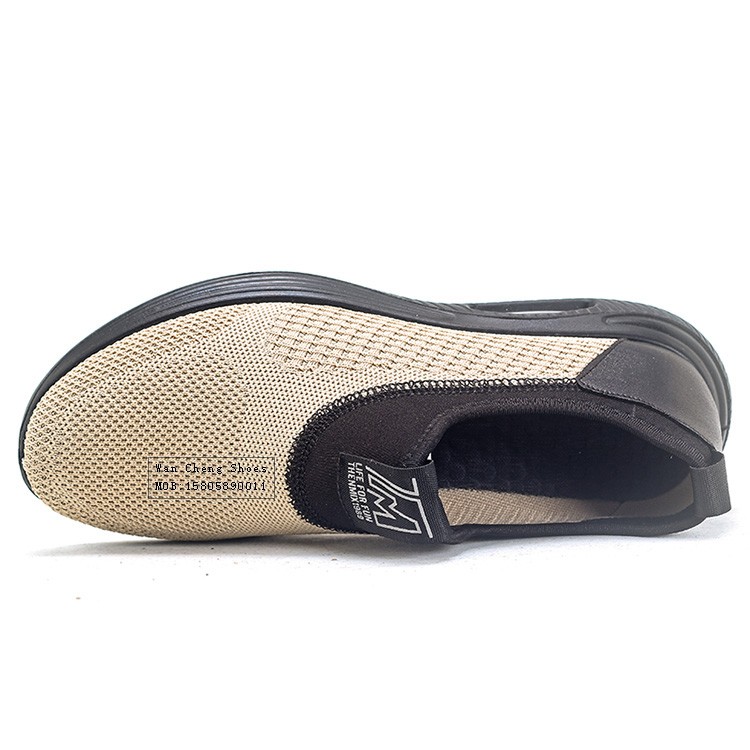 2021新款男士聚氨酯休闲鞋户外飞织耐磨单鞋时尚一脚蹬运动鞋厂家批发详情图1