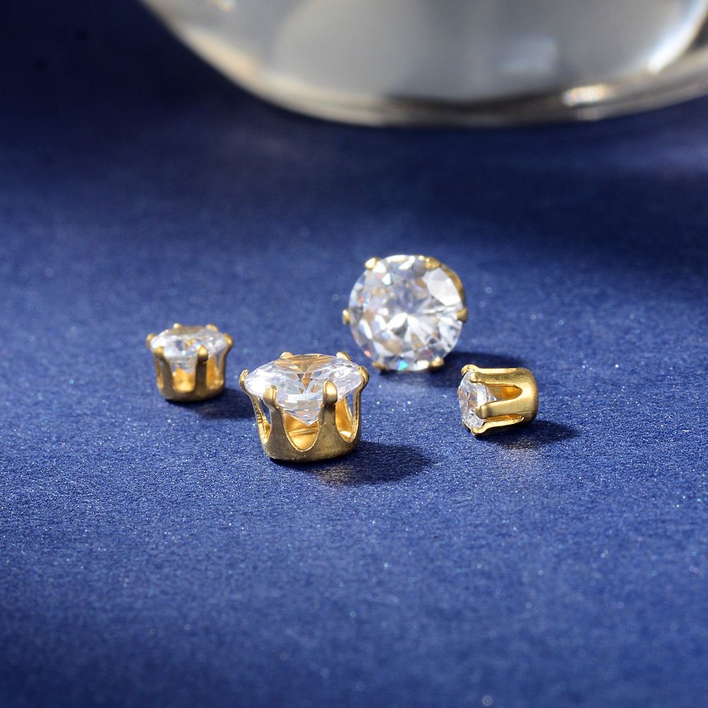 8mm round crystal zircon