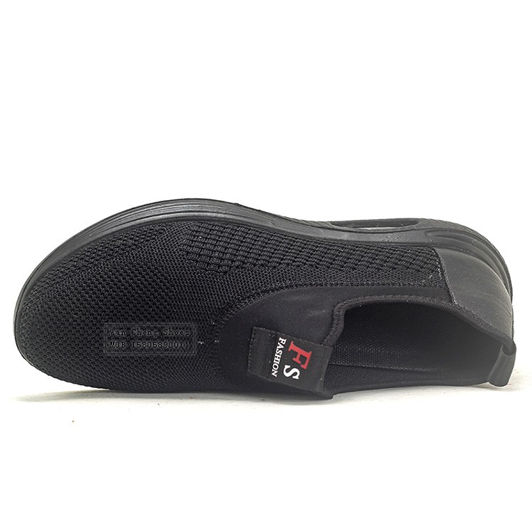 2021新款男士聚氨酯休闲鞋户外飞织耐磨单鞋时尚一脚蹬运动鞋厂家批发详情图7