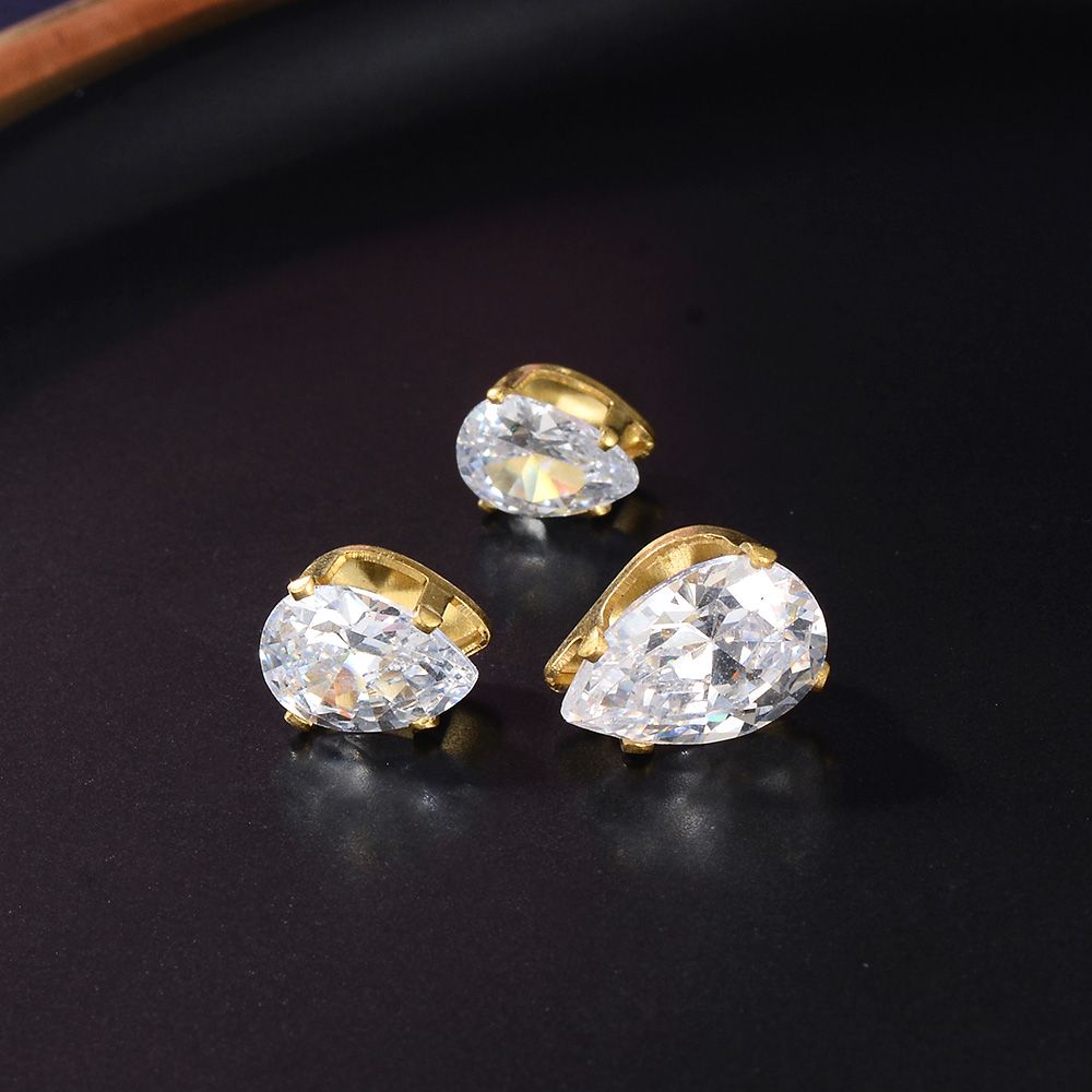 4*6mm teardrop crystal zircon