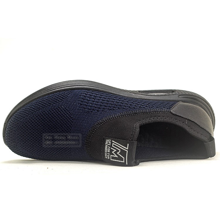 2021新款男士聚氨酯休闲鞋户外飞织耐磨单鞋时尚一脚蹬运动鞋厂家批发详情图10