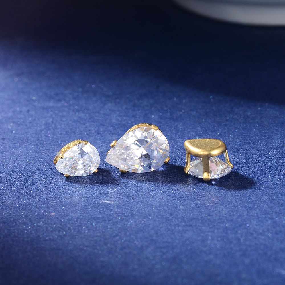6*8mm teardrop crystal zircon