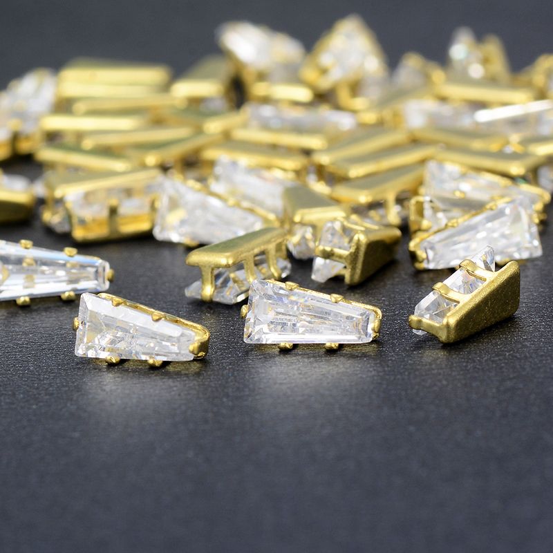 1*2*5mm梯形锆石饰品配件批发厂家直销