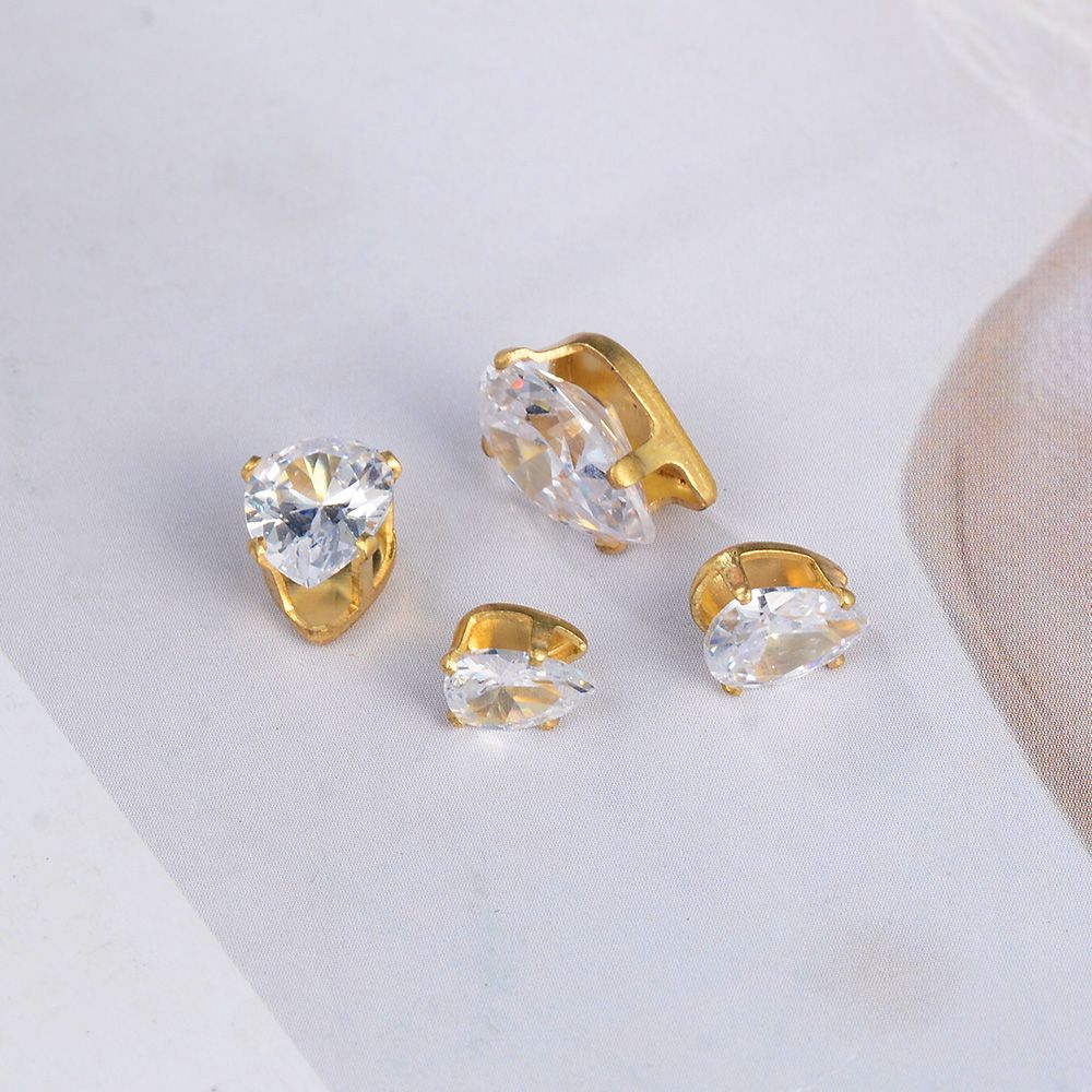 7*10mm teardrop crystal zircon