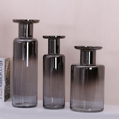 Creative simple transparent flower arranger adornment living room glass vase decorative flower craft