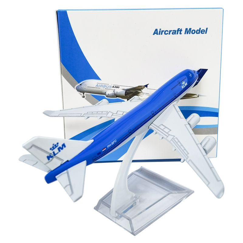 厂家直销荷兰KLM航空飞机模型儿童玩具房间装饰物桌面摆件波音空客飞机模型详情图5