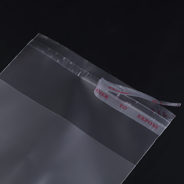 OPP挂孔自粘袋 饰品包装袋 耳环耳钉卡袋子透明塑料袋100个20x30详情图5