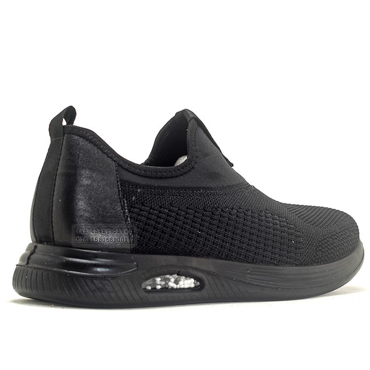 2021新款男士聚氨酯休闲鞋户外飞织耐磨单鞋时尚一脚蹬运动鞋厂家批发详情图5