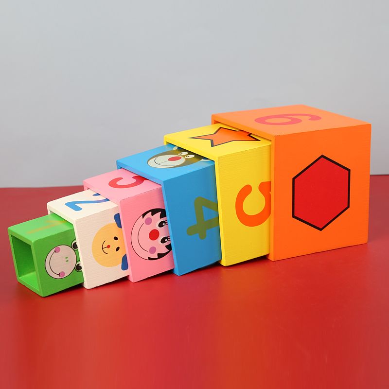 The wooden toy cognitive multi-color set box is highly interesting with rich colors. It can cultivate logical thinking ability, and the parent-child interactive game can exercise hand-eye coordination. Early education enlightenment toys will accompany you to success Item Picture