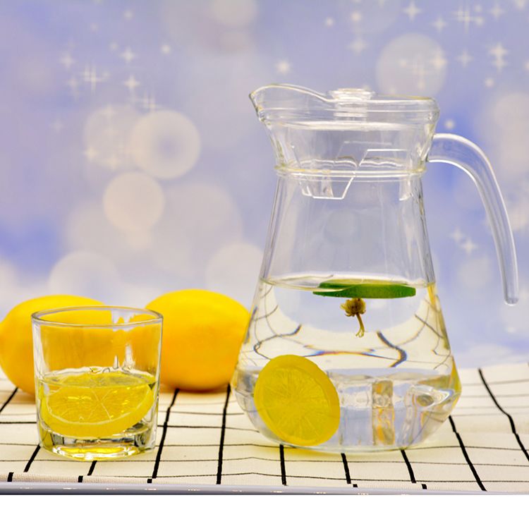 Free shipping: Household glass cold water kettle, 1.3-liter large-capacity juice juicer, hotel draft beer kettle details Picture