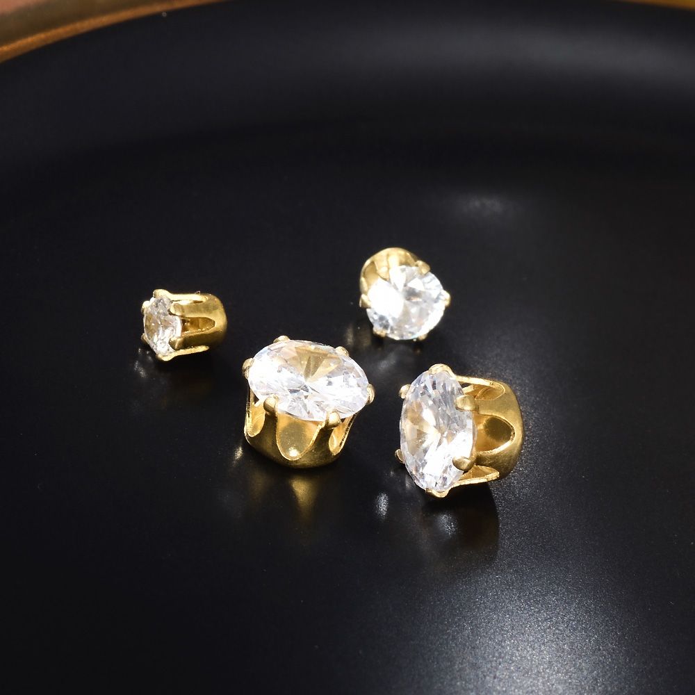 7mm round crystal zircon