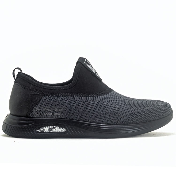 2021新款男士聚氨酯休闲鞋户外飞织耐磨单鞋时尚一脚蹬运动鞋厂家批发详情图3