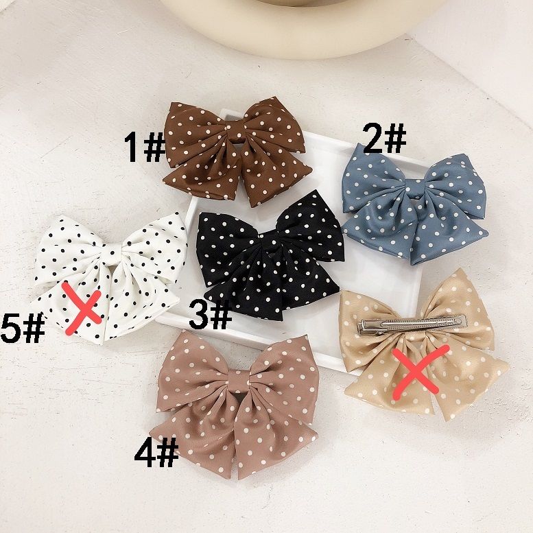 波点蝴蝶结发夹                                                     