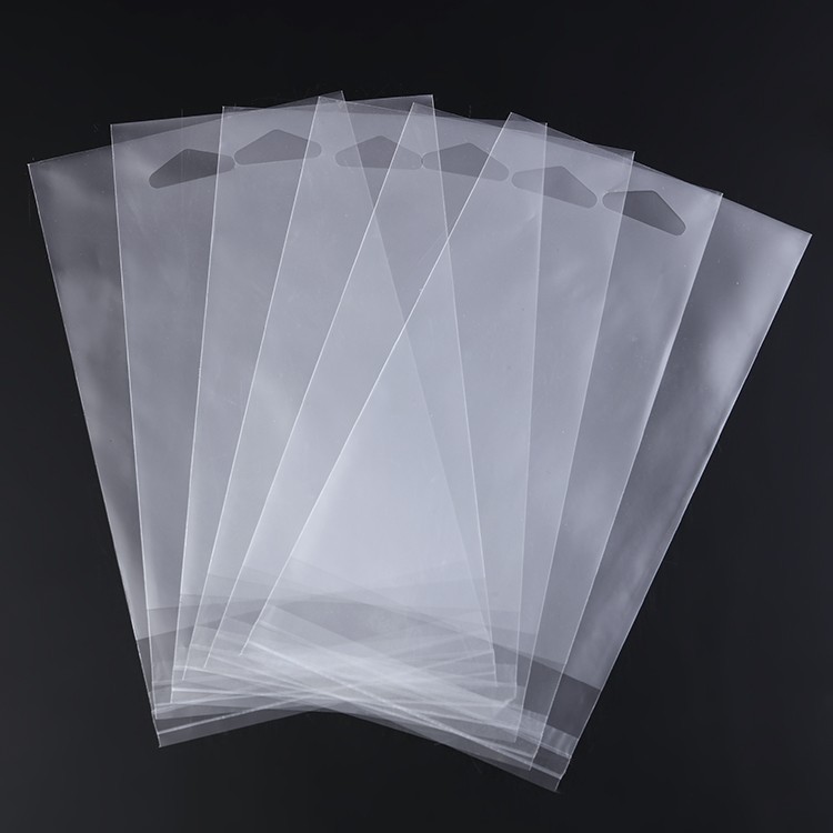 OPP挂孔自粘袋 饰品包装袋 耳环耳钉卡袋子 6x23透明塑料袋100个详情图5