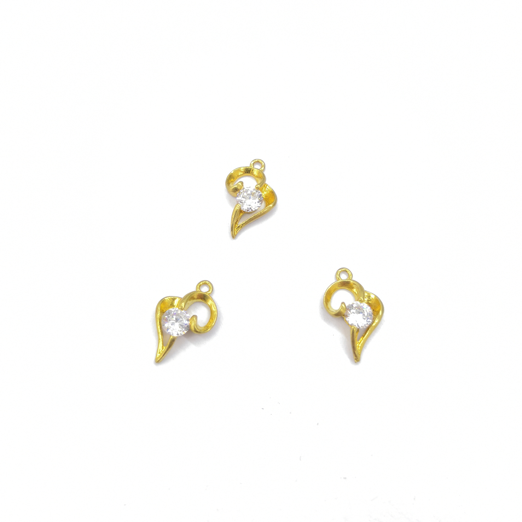 Cast copper woodpecker shaped white diamond hanging