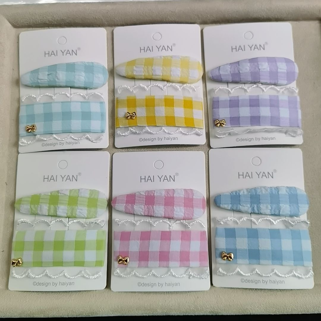 格子边组合发夹