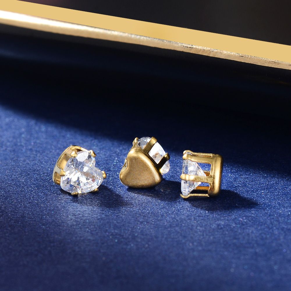 5*5mm heart-shaped crystal zircon