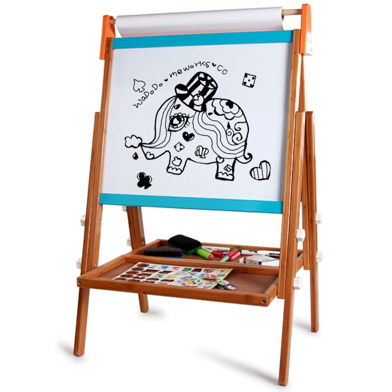 The wooden toy bamboo lifting paper roll drawing board is highly entertaining with rich colors. It can cultivate logical thinking ability, and the parent-child interactive game can exercise hand-eye coordination. Early education and enlightenment toys will accompany you to success