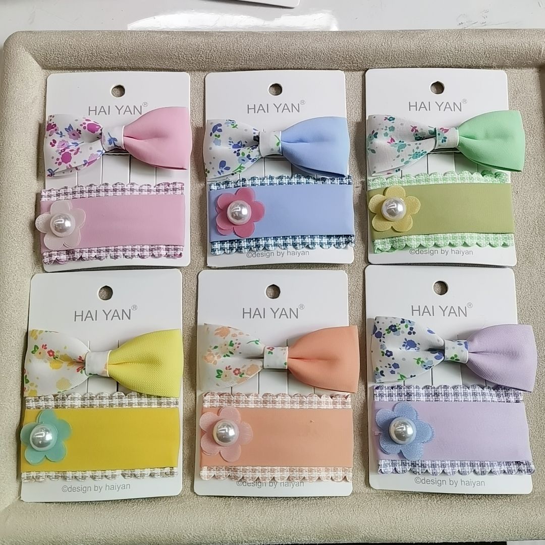 半面花组合发夹