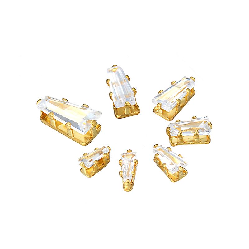 1.5*2.5*5mm梯形水晶锆石饰品配件批发厂家直销