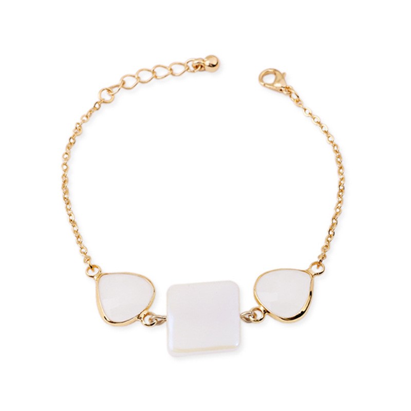 European and American fashionable resin-inlaid women's niche bracelet detail image 1