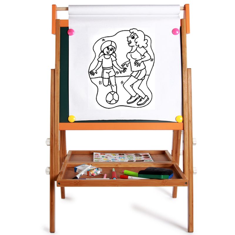 The wooden toy bamboo lifting paper roll drawing board is highly entertaining with rich colors. It can cultivate logical thinking ability, and the parent-child interactive game can exercise hand-eye coordination. Early education and enlightenment toys will accompany you to success Specification image