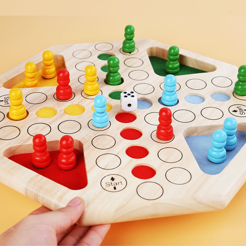 木制玩具 益智儿童飞行游戏棋 趣味性强 色彩丰富 逻辑思维能力培养 亲子互动游戏  锻炼手眼协调能力 早教启蒙玩具伴你成