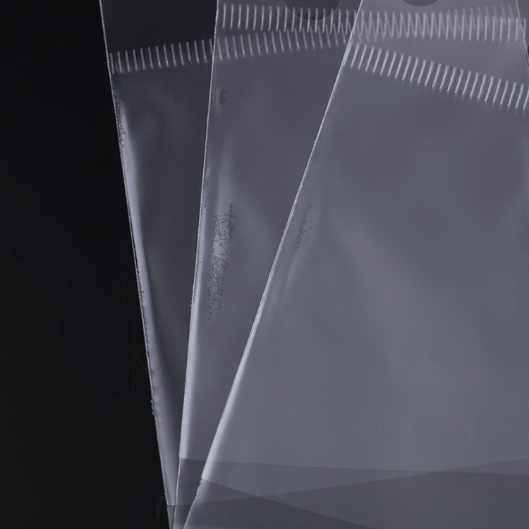 OPP挂孔自粘袋 饰品包装袋 耳环耳钉卡袋子透明塑料袋100个11详情图2