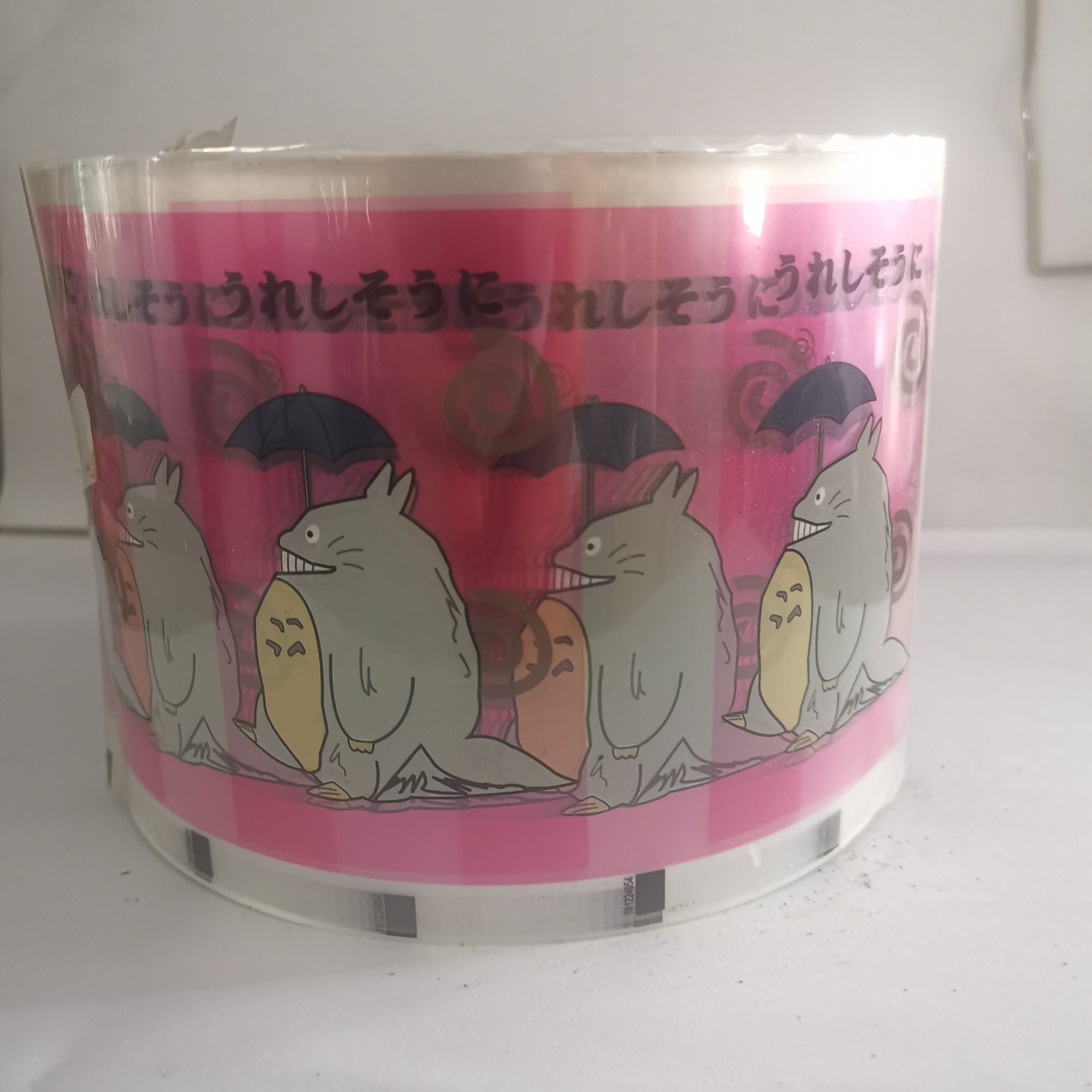 桐庐华创彩印厂卡通撑伞龙猫  ABS PP 热转印花膜详情图1