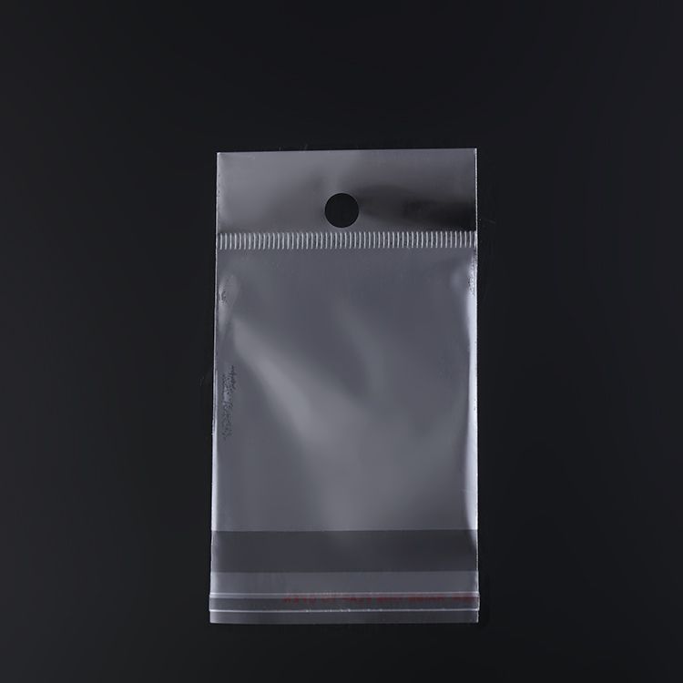 OPP挂孔自粘袋 饰品包装袋 耳环耳钉卡袋子透明塑料袋100个11详情图3