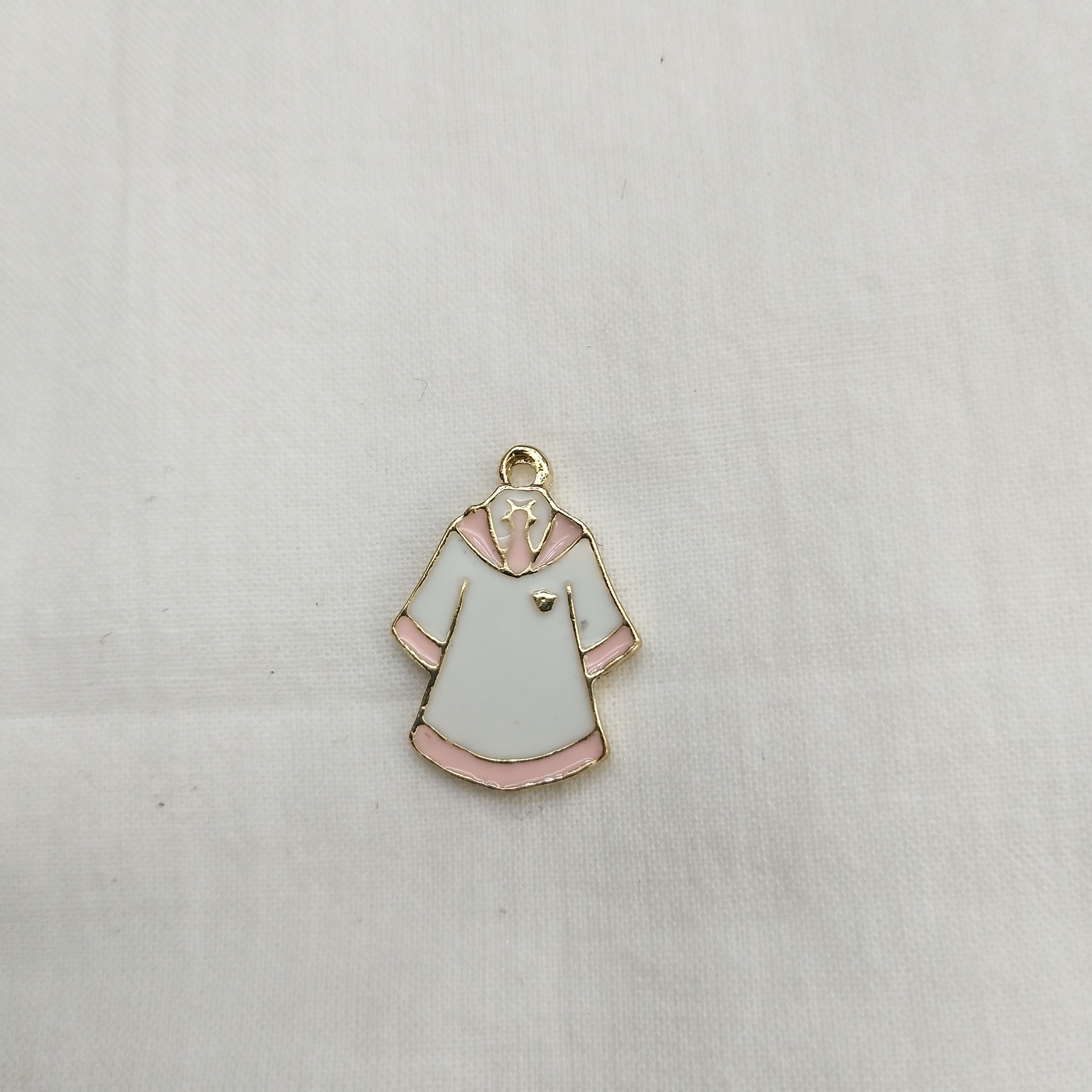 DIY handcrafted jewelry accessories, alloy simple single oil-dripping cartoon pendant, decorative earrings (100ps per pack) oil-dripping cartoon clothes detail image 1