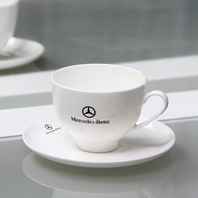 Ceramic cups, bone China cups, plate cups, water cups, customizable logo gifts, promotional items, coffee cups, European-style cups, and special for afternoon tea detail image 4