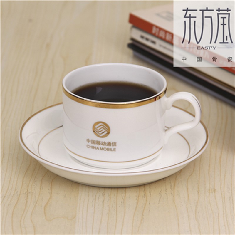 Ceramic gifts: Ceramic coffee cups and plates, bone China cups and plates, bone China cups, gift cups and plates, customizable logos, printed advertisements, cup gifts and promotional items detail image 3