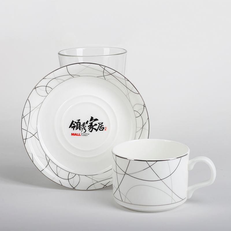 Ceramic cups, bone China coffee cups and saucers, Australian coffee sets, customizable logos and printed words, gift cups and gifts Application Scenario
