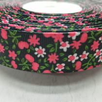 2 Korean yarn cm check with thread with DIY making 1 cm 3 ribbon special lace polyester thread grey bright red printing English letter printing five-pointed star screen printing Heat transfer digital printing jw