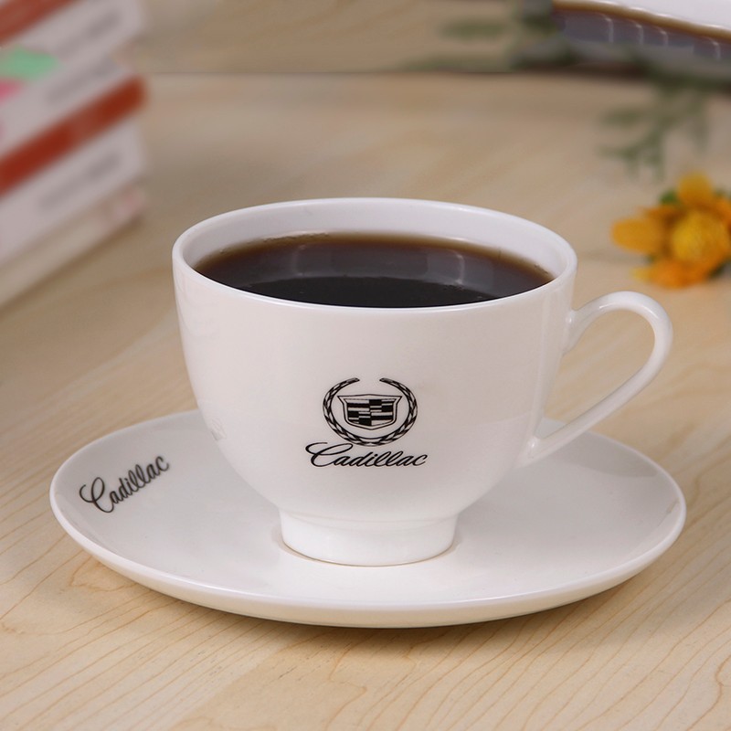 Ceramic cups, bone China cups and saucers, coffee cups and saucers, single cups and water cups can be customized. Logos can be printed. Gifts and promotional items, tea cups and cups, dessert small plates, juice cups and saucers detail image 3