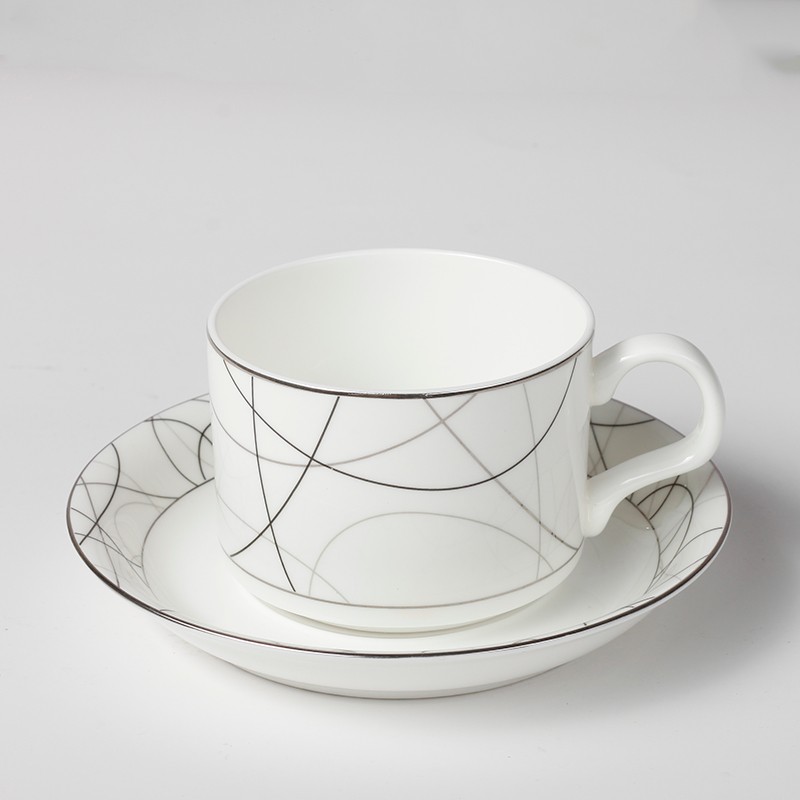 Ceramic cups, bone China coffee cups and saucers, Australian coffee sets, customizable logos and printed words, gift cups and gifts detail image 3