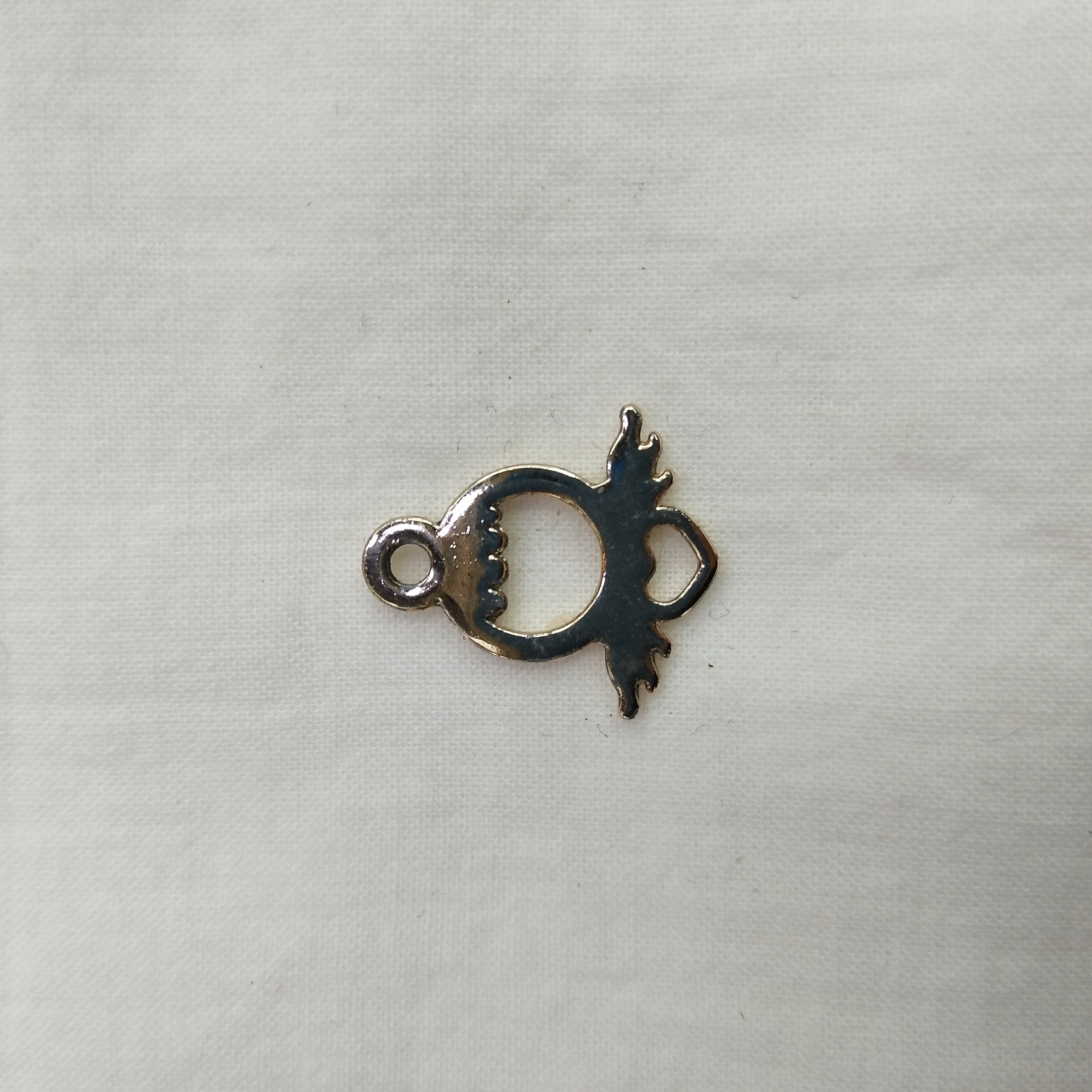 DIY handcrafted jewelry accessories: Alloy, simple single oil-dripping cartoon pendant, decorative earrings (100ps per pack), angel pendant detail image 2