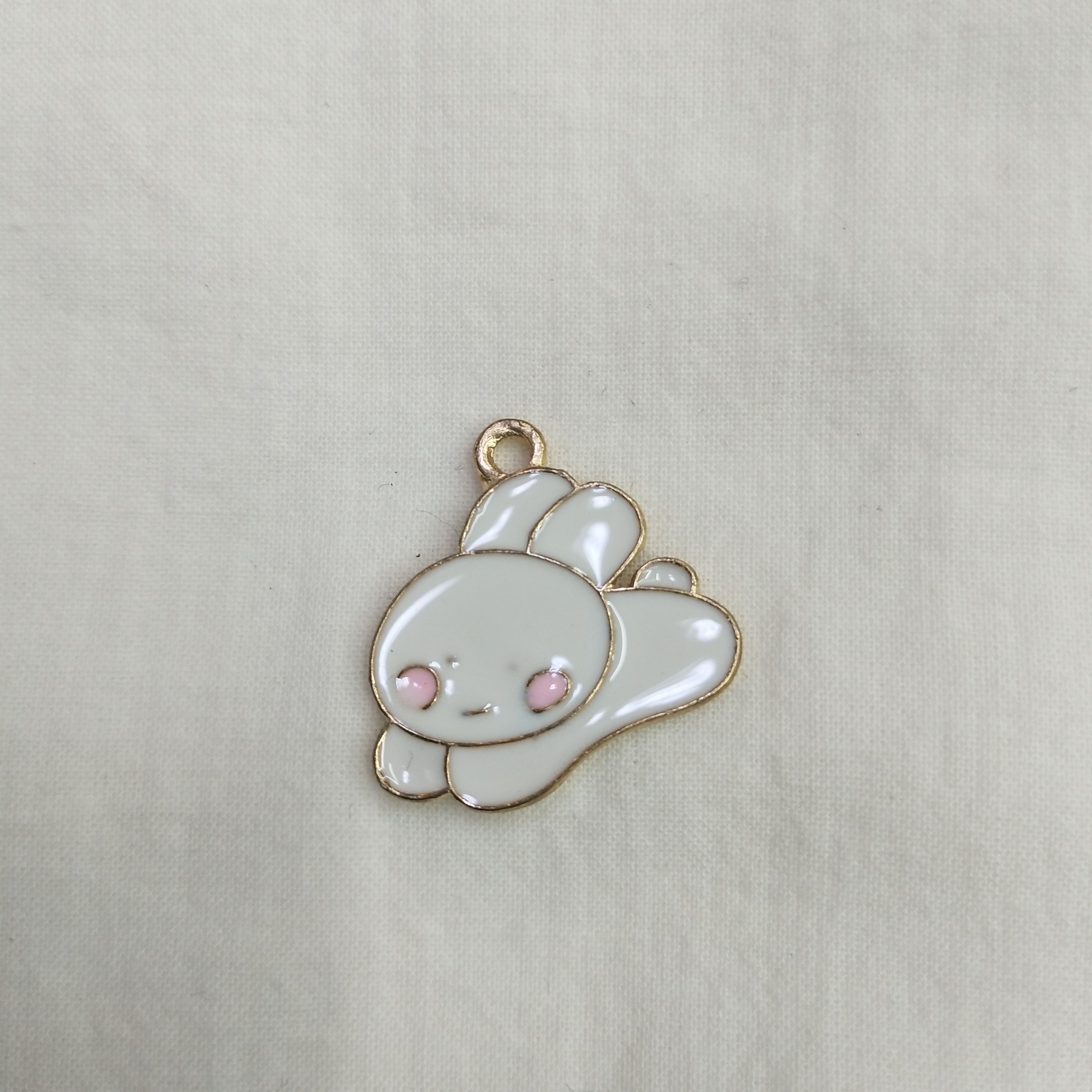 DIY handcrafted jewelry accessories: Alloy, simple single oil-dripping cartoon pendant, decorative earrings (100ps per pack), animal oil-dripping rabbit, dog details Picture