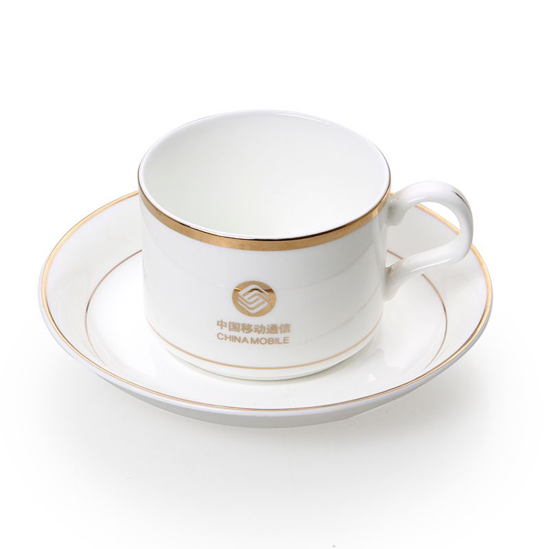 Ceramic gifts: Ceramic coffee cups and plates, bone China cups and plates, bone China cups, gift cups and plates, customizable logos, printed advertisements, cup gifts and promotional items Item Picture