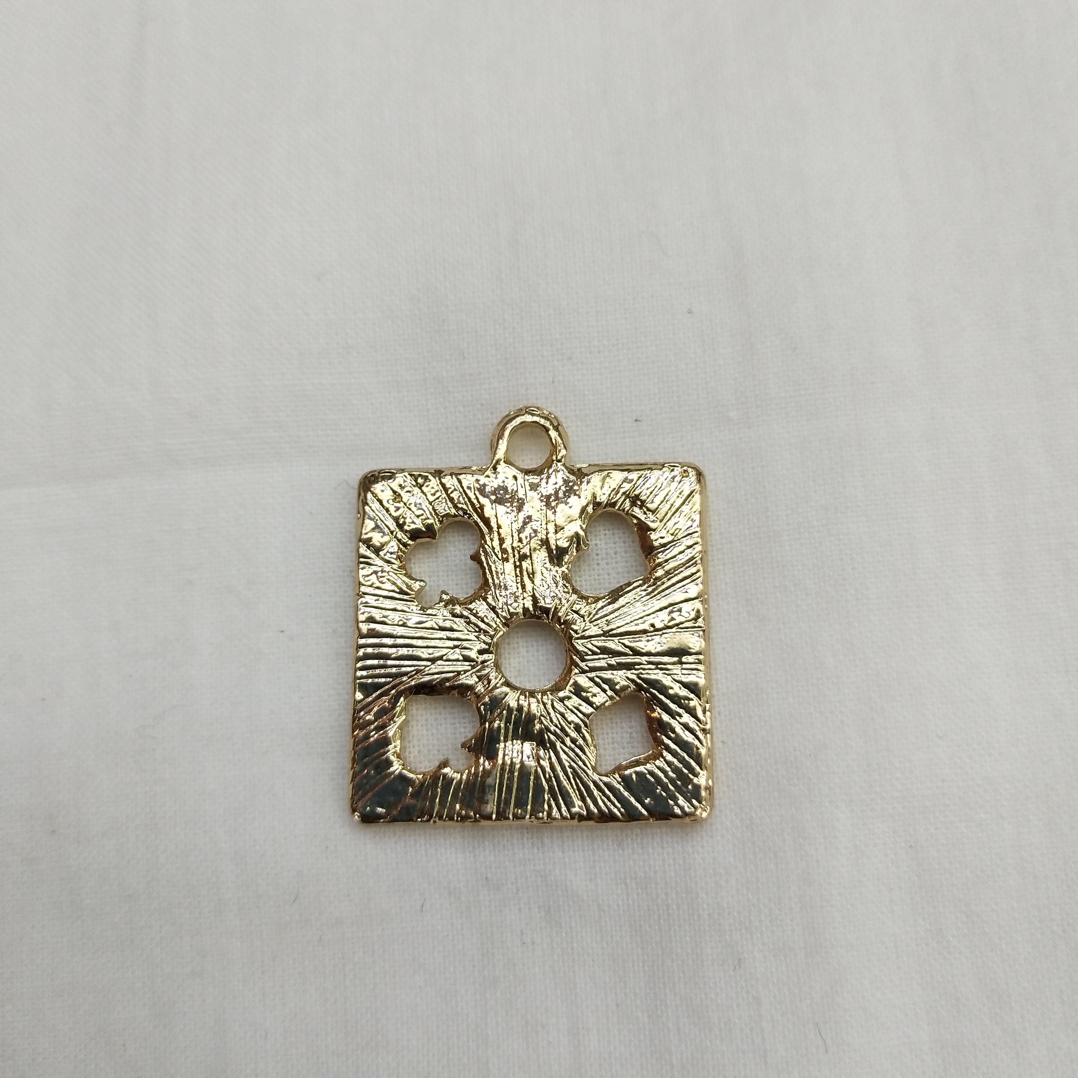 DIY handcrafted jewelry accessories: Alloy simple single oil-dripping cartoon pendant with decorative earrings (100ps/ pack) Oil-dripping square pendant detail image 2