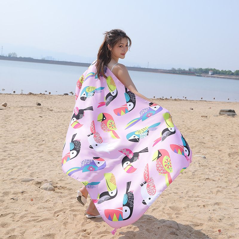 Jane eyre silk edge national style scarf seaside tourism beach towel printed silk scarf sunscreen shawl twill gauze manufacturers wholesale direct sales thumbnail